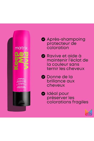 Matrix Keep Me Vivid Conditioner To Protect Fast-Fading Colour For Colour Treated Hair, Total Results 300Ml