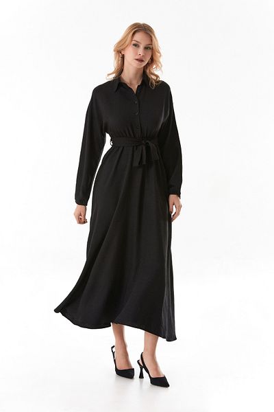 Fulla Moda Φόρεμα με γιακά πουκάμισο Fullamodest