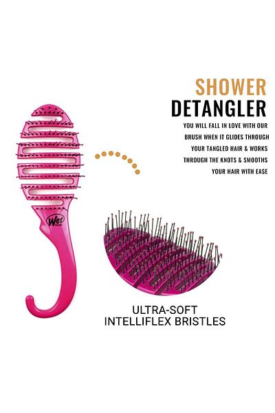 Wet Brush Shower Flex Hair Brush, Pink, 1 Count