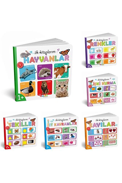 kaan oyuncak مجموعة تعليمية مكونة من 6 قطع من سلسلة My First Books