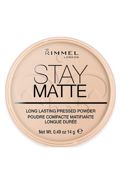 Rimmel London Stay Matte Pressed Powder, Peach Glow, 0.49 Ounce