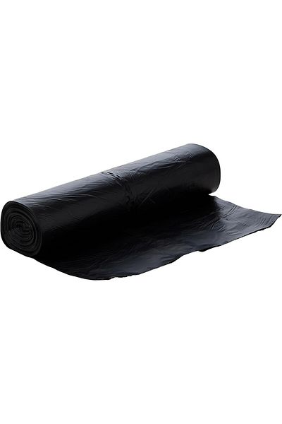 Eco Care Black Garbage Bag Roll, 10S, 67 Gallon - 105X 125