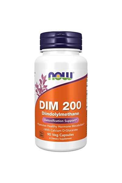 Now Foods المكملات الغذائية، DIM 200 (Diindolylmethane) مع كالسيوم D-Glucarat...