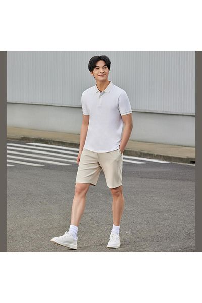 Giordano Men's Stretch Waffle Shorts: Comfort & Style (Cotton Blend)