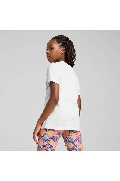 Puma Tricou de antrenament pentru adolescenți Butterfly Vibe Logo