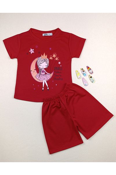 siyalife Girl's T-Shirt and Shorts Set