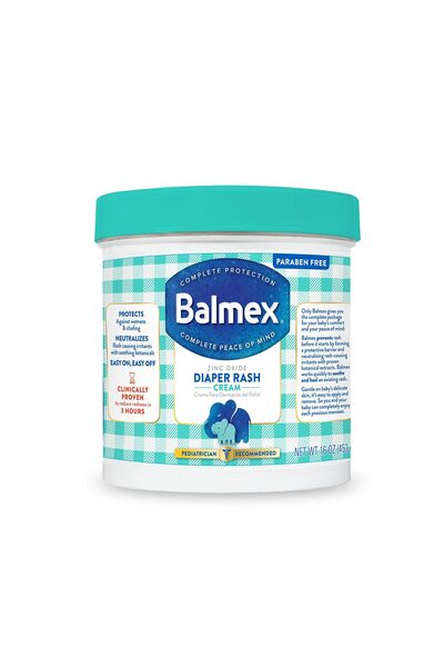 BALMEX كريم يومي لعلاج طفح الحفاضات لدى الأطفال، أكسيد الزنك + نباتات، موصى ب...