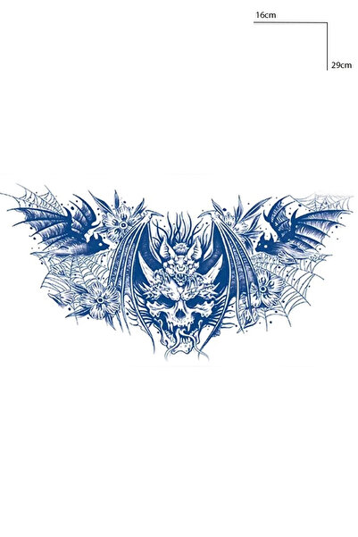 TAKIŞTIR Ejderha Figürlü 12 Saat Sonra Kararan Geçici Dövme Tattoo