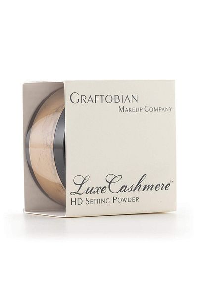 graftobian HD LuceCashmere Setting Powder - No FlashBack, Matte, Silky Finish (Pecan Pie, 0.7 oz)