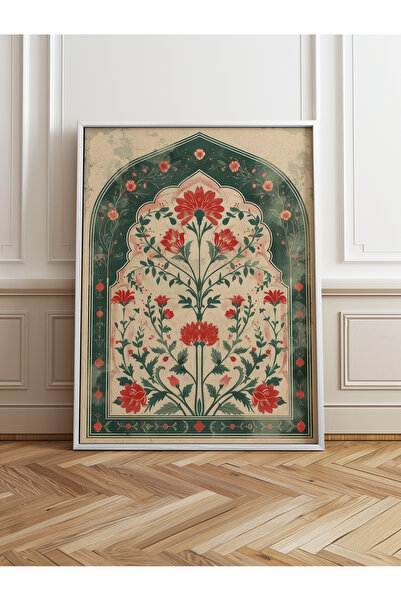 HOMEPACK Tekli Ahşap Çerçeveli Tablo Tek Parça Poster Tablo TK/1284