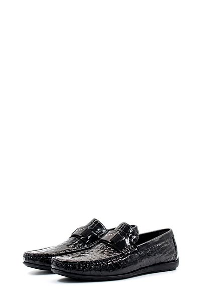 Ayakkabıhane Inside and Outside Genuine Leather Black Patent Leather Men's Loafer Shoes Ah 082781312199