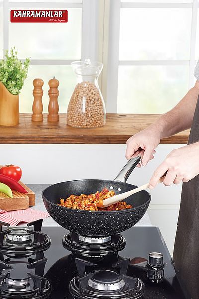 Kahramanlar Titanium Color Vok Pan