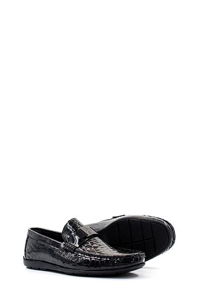 Ayakkabıhane Inside and Outside Genuine Leather Black Patent Leather Men's Loafer Shoes Ah 082781312199
