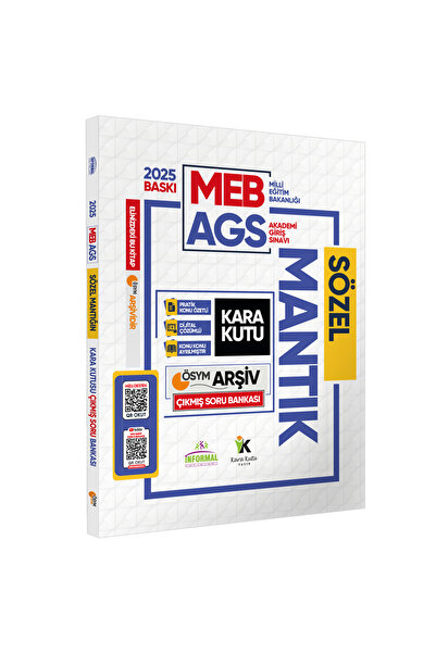 Karakutu Yayınları 2025 Meb-ags Sözel Mantık Kara Kutu Ösym Çıkmış Soru Havuz...