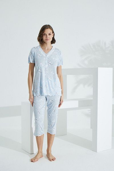 Evia Costum Capri pentru femei Angelique Bamboo cu braț lung 22252