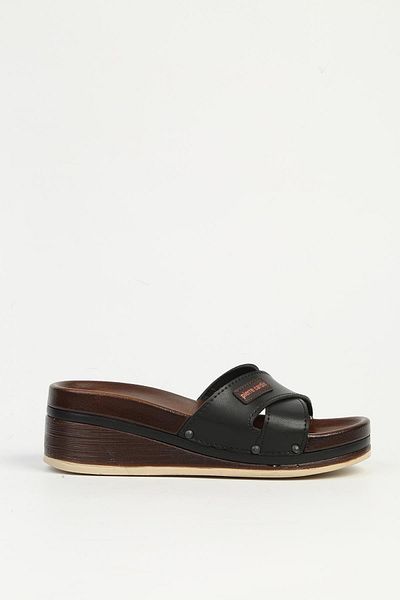 Pierre Cardin Μαύρες γυναικείες παντόφλες PC-7419