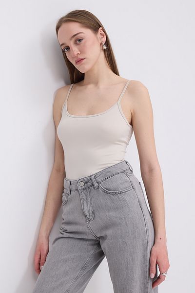 Addax A13224-l13m13 Model Thin Strap Tank Top