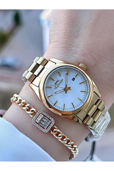 Slazenger Çelik Kordon 2 Yıl Garantili 5 Atm Bileklik Hediyeli Kadın Kol Saat...