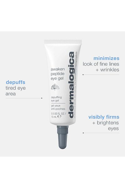 Dermalogica جل العيون Awaken Peptide - يقلل بسرعة من ظهور الانتفاخات والتجاعيد