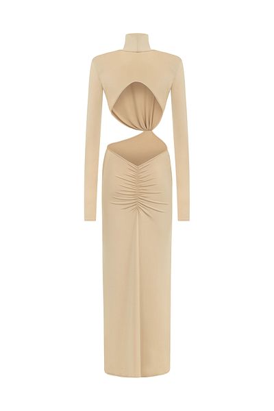 İLAYDA KARAKUŞ Brown Maxi Dress