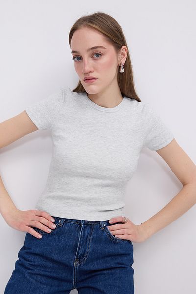 Addax P13343-U6 Crew Neck Basic T-shirt