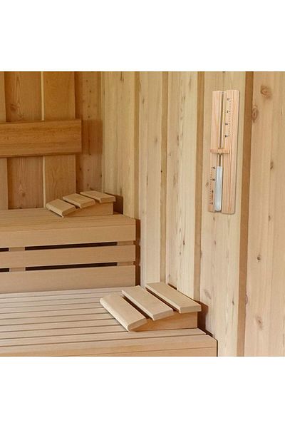 Navaris Sauna Hourglass Sand Timer - 15 Minute Pine Wood Wall-Mounted, 11.6 x 2.95 x 1.57