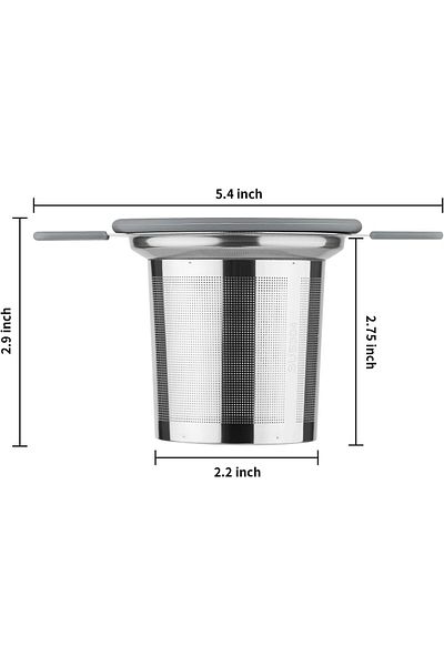 COOYA Tea Infuser Strainers for Loose Tea,Stainless Steel Tea Steeper with Double Handles