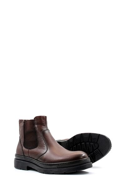 Ayakkabıhane Quality Genuine Leather Tan Men's Classic Chelsea Boots Ah 08943191311032   1