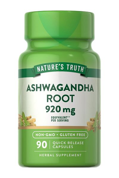 Nature's Truth Ashwagandha Capsules | 920 mg | 90 Count | Non-GMO & Gluten Free Supplement