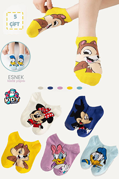 kidy 5 чифта дамски чорапи с герои от анимационни герои