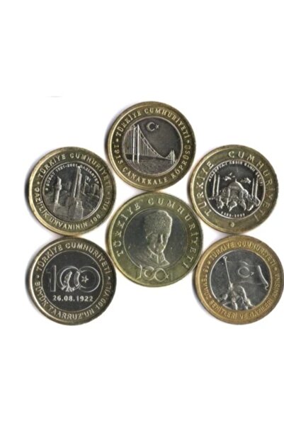 Edi Antik 6 Adet Madeni Hatıra Para Lotu Çil Görseldeki Ürün