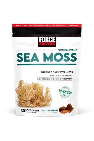 force factor Sea Moss Soft Chews, Immunity & Digestion Support, Irish Sea Moss, Non-GMO, Gluten-Free, 30ct