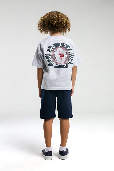 U.S. Polo Assn. U.S. Polo Assn. Băiat, licențiat, detaliu spate, set de sus și de jos
