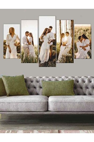 Genel Markalar Size Özel Fotoğraf Baskılı 5 Parça Ahşap Tablo