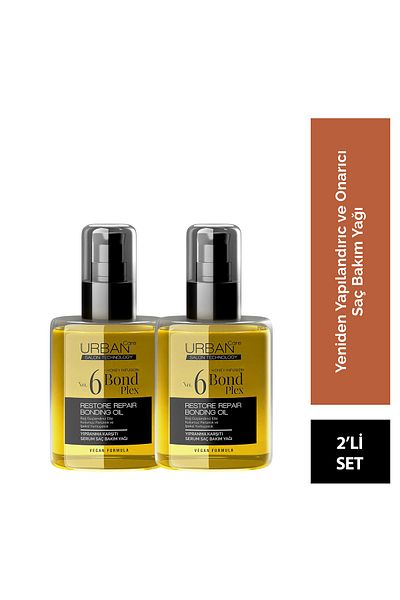 Urban Care No.6 Bond Plex Restore Repair Anti-Damage Serum Hair Care Oil Set 2X100 ml
