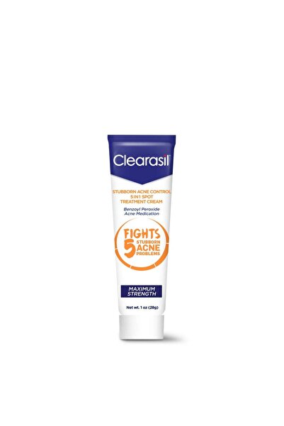 clearasil Stubborn Acne 5-in-1 Spot Treatment, Benzoyl Peroxide, Fights Pores...