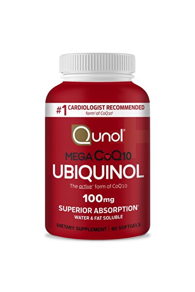 Qunol كبسولات يوبيكوينول CoQ10 100 مجم - امتصاص فائق، لصحة القلب - إمداد لمدة...