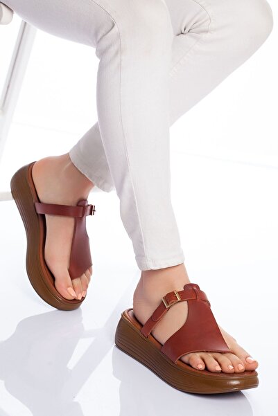 Ayakkabı Frekansı Sandale din piele naturală Cora CINNAMON
