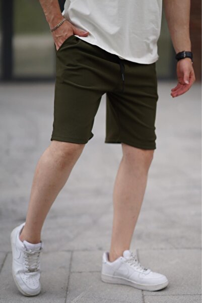 Madmext Men's Short Shorts - KHaki, Adjustable Pocket, 6544