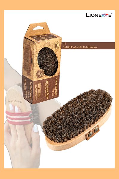 Lionesse Horsehair Massage and Cellulite Brush 11