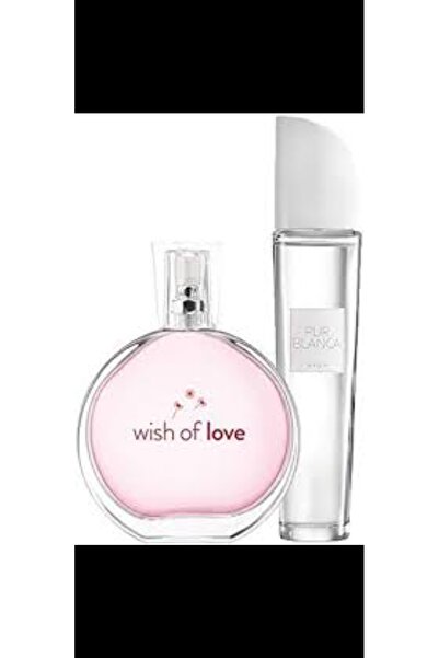 AVON wish love (kristal kapaklidir eski model orjinal)ve purblance 50 ml