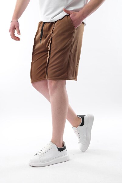 Madmext Brown Pocket Men's Shorts E6559