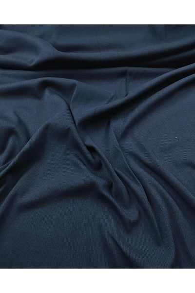 Kumaş Parça Navy Blue Camisole Rib (Πλάτος: 120)