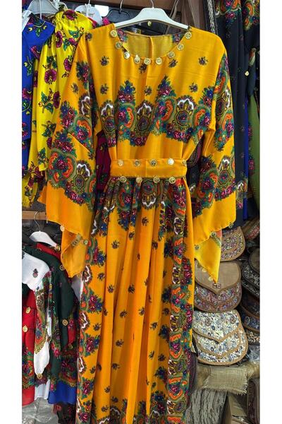 Gulaysenindunyasimardin YÖRESEL OTANTİK STANDART ELBİSE(44BEDENE KADAR UYUMLU)