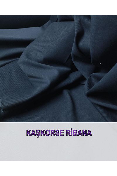 Kumaş Parça Navy Blue Camisole Rib (Πλάτος: 120)