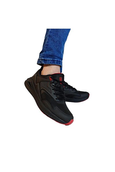 Kinetix Posıttıve Pu Black Comfort Non-Slip Sneakers