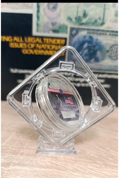 Madalya Nasa Moon Mission 50Th Anniversary Medal - with Movable Stand