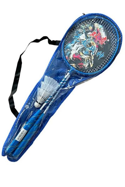SLİPT CKSport Set de badminton cu 2 bucăți rachete de badminton cu geantă și 3 bucăți cu geantă de minge de badminton