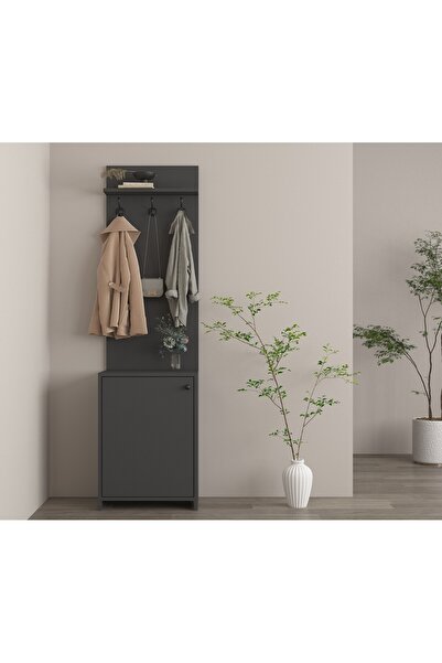 BGR MOBİLYA Antrasit Portmanto