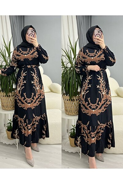 suphan tekstil WOMEN'S MODEST VISCOSE FULL LENGTH DRESS